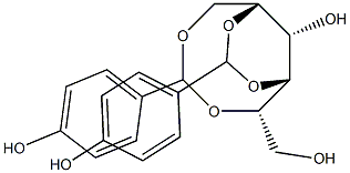 1-O,5-O:2-O,4-O-Bis(4-hydroxybenzylidene)-L-glucitol Struktur