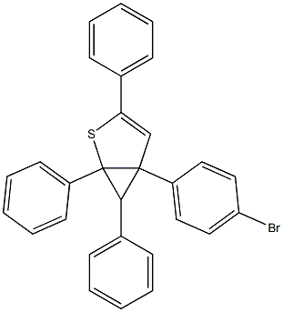 1,3,6-Triphenyl-5-(4-bromophenyl)-2-thiabicyclo[3.1.0]hex-3-ene Struktur