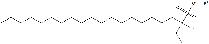 4-Hydroxydocosane-4-sulfonic acid potassium salt Struktur