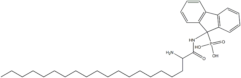 [9-[(2-Aminoicosanoyl)amino]-9H-fluoren-9-yl]phosphonic acid Struktur