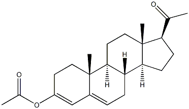 3-Acetoxypregna-3,5-diene-20-one Struktur