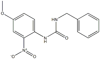 1-Benzyl-3-(4-methoxy-2-nitrophenyl)urea Struktur