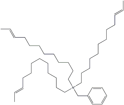 Tri(10-dodecenyl)benzylaminium Struktur