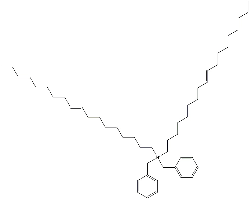 Di(9-octadecenyl)dibenzylaminium Struktur