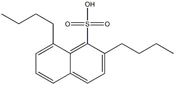 2,8-Dibutyl-1-naphthalenesulfonic acid Struktur