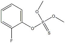 Thiophosphoric acid O,O-dimethyl O-[o-fluorophenyl] ester Struktur