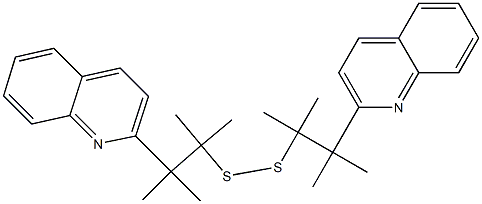 Bis[2-(quinolin-2-yl)-1,1,2-trimethylpropyl] persulfide Struktur