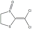 2-(Dichloromethylene)-1,3-dithiolane 1-oxide Struktur