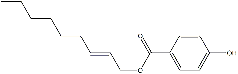 4-Hydroxybenzoic acid 2-nonenyl ester Struktur