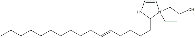 1-Ethyl-2-(5-hexadecenyl)-1-(2-hydroxyethyl)-4-imidazoline-1-ium Struktur