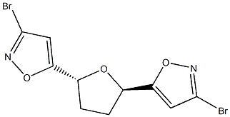 (2R,5R)-Tetrahydro-2,5-bis(3-bromoisoxazol-5-yl)furan Struktur