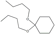 Cyclohexanone dibutyl acetal Struktur