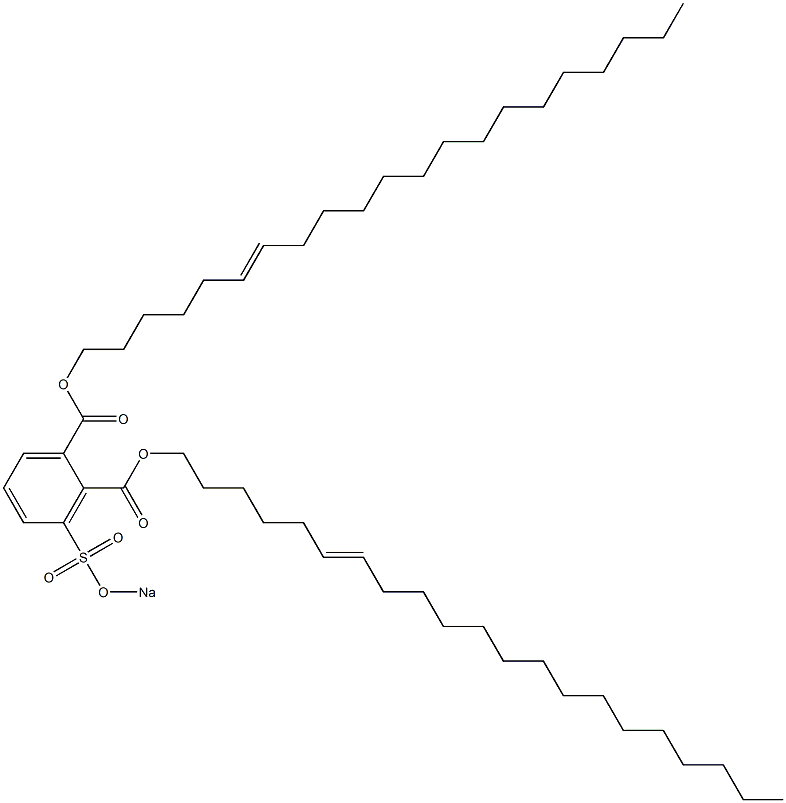 3-(Sodiosulfo)phthalic acid di(6-henicosenyl) ester Struktur