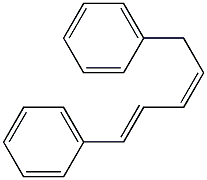 (1E,3Z)-1,5-Diphenyl-1,3-pentadiene Struktur