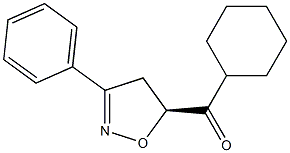 (5S)-5-Cyclohexylcarbonyl-3-phenyl-2-isoxazoline Struktur