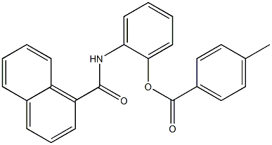 4-Methylbenzoic acid 2-(1-naphthoylamino)phenyl ester Struktur