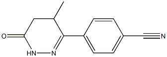 5-Methyl-6-(4-cyanophenyl)-4,5-dihydropyridazin-3(2H)-one Struktur