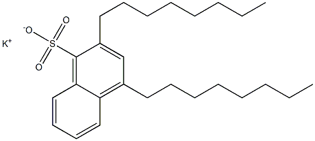 2,4-Dioctyl-1-naphthalenesulfonic acid potassium salt Struktur