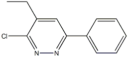 3-Chloro-4-ethyl-6-phenylpyridazine Struktur