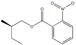 (+)-o-Nitrobenzoic acid (R)-2-methylbutyl ester Struktur