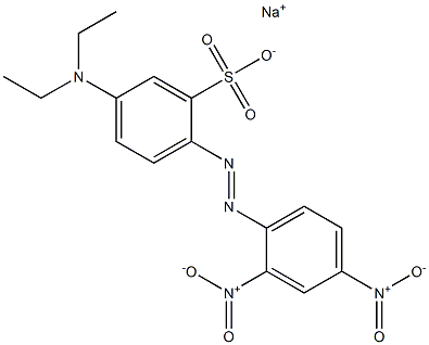 4-Diethylamino-2',4'-dinitroazobenzene-2-sulfonic acid sodium salt Struktur