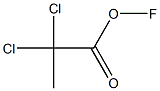 Hypofluorous acid 2,2-dichloropropionyl ester Struktur