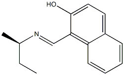 (-)-1-[(R)-sec-Butyliminomethyl]naphthalene-2-ol Struktur