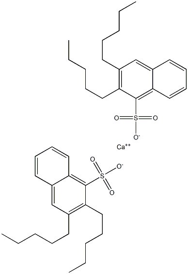 Bis(2,3-dipentyl-1-naphthalenesulfonic acid)calcium salt Struktur