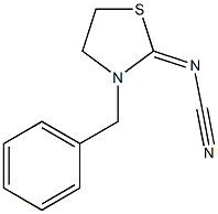 3-Benzyl-2-[(cyano)imino]thiazolidine Struktur