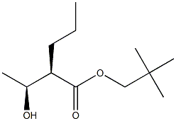 (2R,3S)-3-Hydroxy-2-propylbutyric acid 2,2-dimethylpropyl ester Struktur