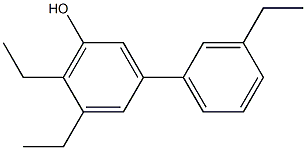 5,6-Diethyl-3-(3-ethylphenyl)phenol Struktur