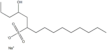 4-Hydroxypentadecane-6-sulfonic acid sodium salt Struktur