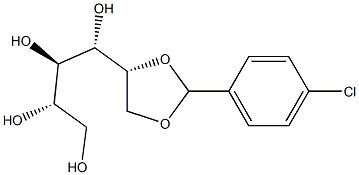 5-O,6-O-(4-Chlorobenzylidene)-D-glucitol Struktur