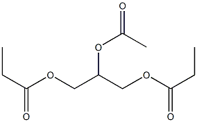 1,2,3-Propanetriol 1,3-dipropionate 2-acetate Struktur