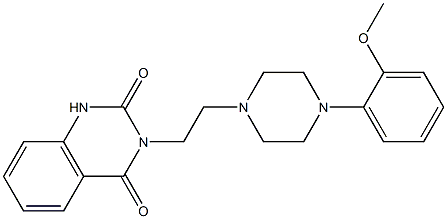 3-[2-[4-(2-Methoxyphenyl)piperazin-1-yl]ethyl]-2,4(1H,3H)-quinazolinedione Struktur