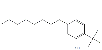 4,6-Di-tert-butyl-3-octylphenol Struktur