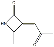 (E)-3-(2-Oxopropylidene)-4-methylazetidin-2-one Struktur