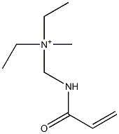 N-Ethyl-N-methyl-N-[[(1-oxo-2-propenyl)amino]methyl]ethanaminium Struktur