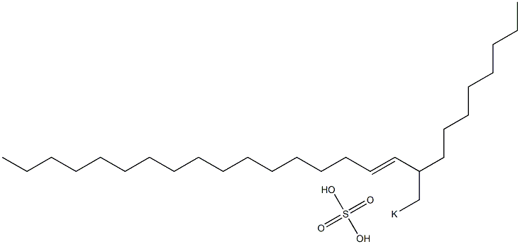 Sulfuric acid 2-octyl-3-nonadecenyl=potassium ester salt Struktur