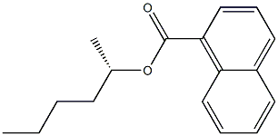 [S,(+)]-2-Hexanol 1-naphthoate Struktur