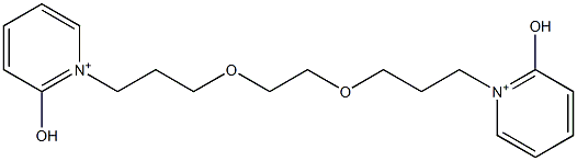 1,1'-(1,2-Ethanediyl)bis[oxy(3,1-propanediyl)]bis(2-hydroxypyridinium) Struktur