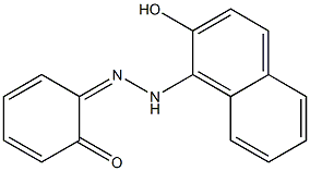 6-[2-(2-Hydroxy-1-naphtyl)hydrazono]-2,4-cyclohexadiene-1-one Struktur