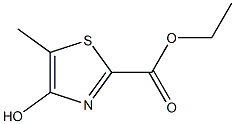 4-Hydroxy-5-methylthiazole-2-carboxylic acid ethyl ester Struktur