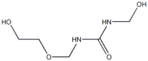 1-[(2-Hydroxyethoxy)methyl]-3-hydroxymethylurea Struktur