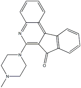 6-(4-Methylpiperazin-1-yl)-7H-indeno[2,1-c]quinolin-7-one Struktur