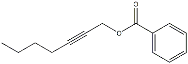 Benzoic acid 2-heptynyl ester Struktur