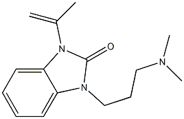 1-[3-(Dimethylamino)propyl]-3-(1-methylethenyl)-1H-benzimidazol-2(3H)-one Struktur