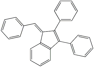 1-Benzylidene-2,3-diphenyl-1H-indene Struktur