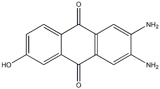 2-Hydroxy-6,7-diaminoanthraquinone Struktur