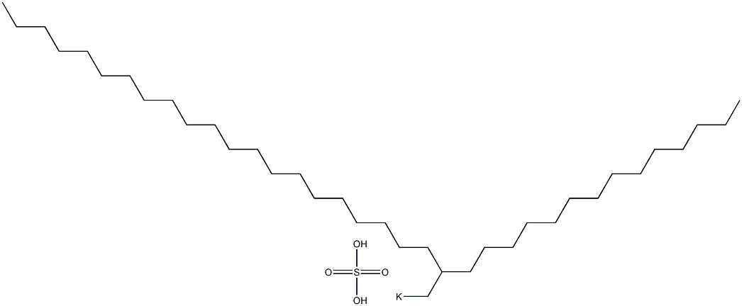 Sulfuric acid 2-tetradecyltricosyl=potassium salt Struktur